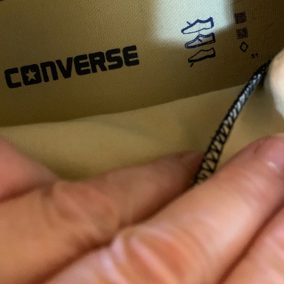 Chuck Taylor Converse Black and White High-Tops - Picture 8 of 10